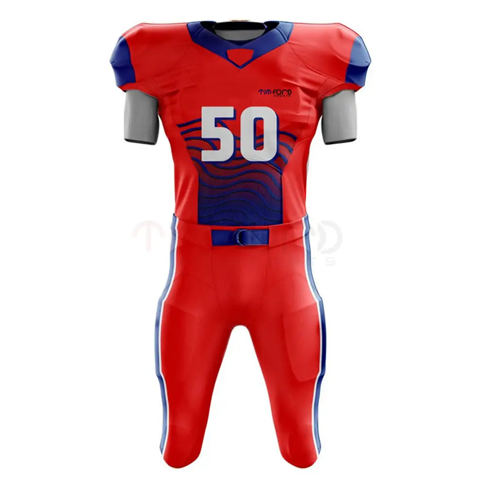 Sports Wear Solid Color American Football Uniform Quick Dry Custom Made American Football Uniform
