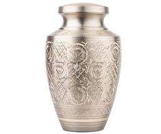 Urnas de cremación de latón de alta calidad con hermoso grabado y diseño duradero para la preservación de cenizas y monumentos conmemorativos - Product Image 6