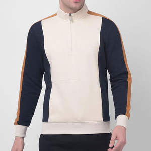 Winter Products 2025 <b>Men</b> Clothing Wholesale Custom Collar 1/4 <b>Quarter</b> <b>Zip</b> Pullover High Quality Plus Size <b>Men's</b> Sweatshirts - Product Image 1