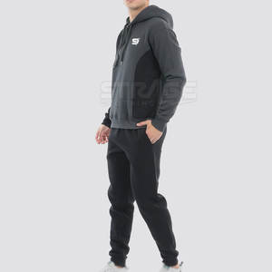 Wholesale Premium Quality Lightweight Winter Hooded Casual Solid Men Tracksuits Jogging <b>Apparel</b> - Product Image 3