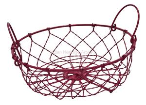 Cestas de Hierro Hechas a Mano Multifuncionales para Servir Frutas y Aperitivos en Dorado/Cobre/Plateado-IHA IHAWB020 Vajilla Utensilios de Cocina Contenedores de Almacenamiento - Product Image 6