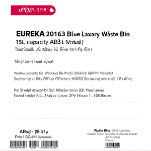 Pattumiera (15Lt) EUREKA Blu 20163 - Product Image 2