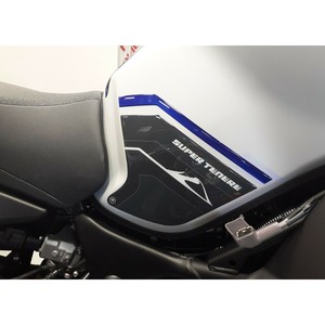 Adesivi Protettivi Laterali 3D in Gel Blu su Misura per Serbatoio Moto Compatibili con Logo Yamaha Super Tenere - Product Image 1