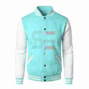 Blouson de baseball brodé sur mesure pour homme 100% polyester Blousons de baseball en satin blousons universitaires College Letterman - Product Image 1