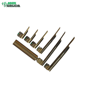 Set de Laringoscopio Miller de Fibra Óptica de Acero Inoxidable Premium, Color Dorado, Certificado CE - Product Image 5