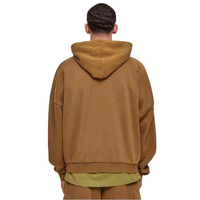 Conjunto Deportivo Informal Moderno con Capucha para Hombre, de Forro Polar para Invierno, Diseño Sólido, Transpirable, para Sesiones de Gimnasio, Trotar, Entrenamiento Deportivo