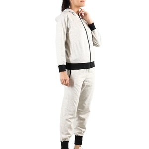 Customized Women's Plus Size Hooded Tracksuit for Training & Jogging 100% Cotton Fleece Custom Logo Stylish Design with panels - Product Image 1