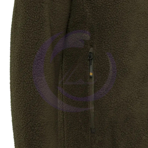 Nouvelle arrivée 2025 avec poche zippée qualité supérieure vente en gros confortable matériau doux au toucher Sherpa vestes polaires pour adulte - Product Image 4
