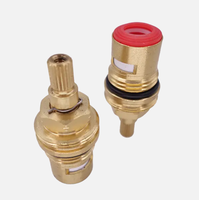 Robinet mélangeur d'eau manuel OEM BOWLING CCF-B en laiton DN15 à pression moyenne, chaud/froid, avec cartouche céramique à commande manuelle à quart de tour