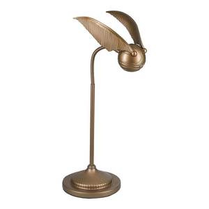 Lampe de bureau USB fantaisie Harry Potter, Lumière LED Snitch d'Or, Corps en Bronze, Design Moderne, Couleurs de Abat-jour Bleu, Noir, Rose, Blanc - Product Image 1