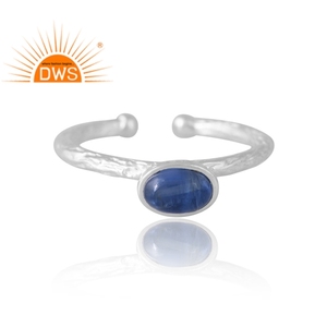Design élégant Argent Naturel Kyanite Gemstone Anneau Conception Personnalisée Bijoux Pour Femmes Cadeau Pour Elle - Product Image 3