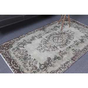 พรมลายพรางสีน้ำตาลเขียวสไตล์ตุรกี ขนาด 3.6x6.6 ฟุต ทำจากขนสัตว์ - Product Image 1