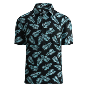Polos de Golf de Secado Rápido con Estampado Completo, Alta Elasticidad, Botones, Manga Corta, Tejido de Punto, Lisos para Sublimación, Venta al Por Mayor - Product Image 1