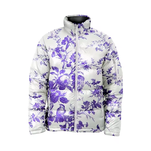 Vestes bouffantes de sublimation en polyester 100% imprimées sur mesure OEM ODM vestes d'extérieur d'hiver réversibles respirantes fermeture à glissière - Product Image 6