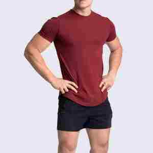 T-shirts en coton pour hommes gym wear nen t-shirt avec logo personnalisé - Product Image 2