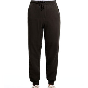 Pantalon de jogging en molleton taille haute pour hommes, nouveau style de streetwear délavé foncé, pantalon grande taille avec fermeture à la taille élastique - Product Image 3