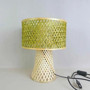 Electric Mushroom-shaped <b>Bamboo</b> <b>Table</b> Lamp with 5000K Daylight - Product Image 3