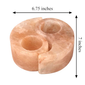 Lampe à bougie au sel de l'Himalaya 100% de luxe la plus vendue Style d'amour sculpté en rose pour la décoration intérieure directement du Pakistan - Product Image 4
