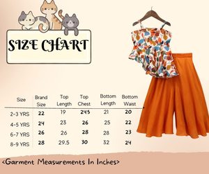 Boutique de mode Shoryam, haut sans manches pour enfants entièrement cousu, imprimé numérique, pantalon palazzo |   Ensemble de fête indo-occidental tendance pour filles - Product Image 3
