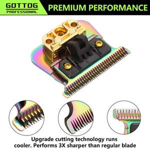 Lames de rechange en acier inoxydable pour tondeuses à cheveux, à espacement zéro, compatibles avec la langue française pour la coupe de cheveux - Product Image 6