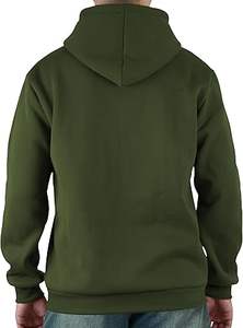 Sudaderas con capucha informales de invierno para hombre, Color sólido, 100% algodón, forro polar, ajuste Regular, secado rápido y transpirable, alta calidad - Product Image 6