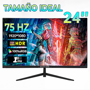 Monitor da Gaming Piatto da 24 Pollici Full HD 1920x1080 con Frequenza di Aggiornamento 75Hz, Schermo Largo per Uso Informatico - Product Image 4