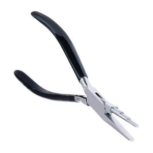 Alicates de punta plana para hacer joyas de grado quirúrgico con mango de agarre negro, alicates para hacer joyas, alicates pequeños de varias puntas - Product Image 4