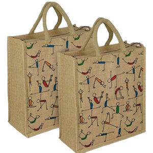 Petits sacs fourre-tout en jute en gros, sacs de bienvenue en toile de jute pour femmes, demoiselles d'honneur, mariage, enterrement de vie de jeune fille - En vente - Product Image 1