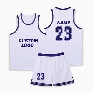 Ensemble de tenue de basket-ball pour homme, s'adapte à tous les types de corps, tenue d'entraînement de basket-ball pour impression par transfert thermique - Product Image 3