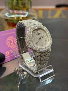 Montre mécanique en acier inoxydable pour homme de haute qualité, style hip-hop, montre de luxe, montre en diamant VVS, montre tendance pour homme, montres unisexes - Product Image 5