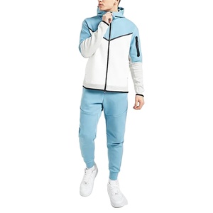 Bộ đồ thể thao nam hai mảnh kiểu mới 2024, áo hoodie có khóa kéo thoải mái, thiết kế riêng, dành cho nam và bé trai - Product Image 1