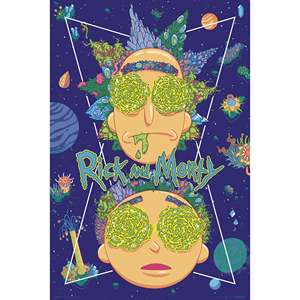 Póster en Lienzo de Rick y Morty, Arte Mural de High in the Sky - Product Image 3