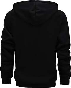 Custom Designed <b>Men's</b> Winter Hoodie with Embroidery Oversized and Comfortable in Solid Colors - Product Image 2