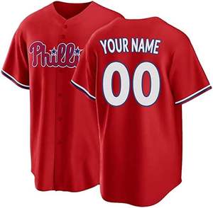 เสื้อเบสบอลกระดุมเต็มคอวีพิมพ์ซับลิเมชันสำหรับผู้ใหญ่เสื้อเบสบอลออกแบบได้ตามที่ต้องการ - Product Image 1