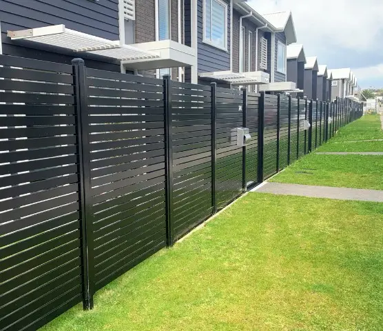 Aluminum Fence System Door Price Decorative Panel Garden Pool Slatted Fence Panels Outdoor