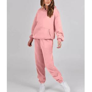 Ensemble survêtement personnalisé pour l'hiver 100% coton pour femmes - Product Image 6