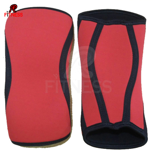 Genouillères de compression en néoprène noir et rouge de haute qualité, respirantes et légères pour le soulagement de la douleur et la musculation - Product Image 4