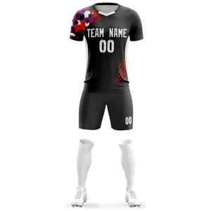 Uniforme de fútbol para hombre de secado rápido de alta calidad, impresión por transferencia de calor, nombre de equipo personalizado, ropa deportiva de fútbol, servicio OEM - Product Image 1