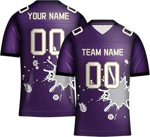 Jersey de fútbol americano para adultos, camisa deportiva lisa de poliéster de malla, ropa de práctica de fútbol Jersey Ropa Americana - Product Image 3