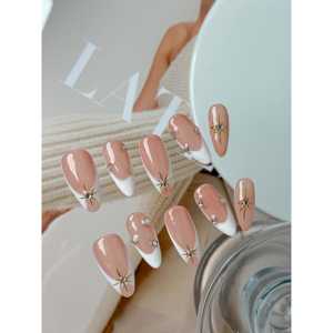 Faux ongles souples Halo à presser, en ABS, pour doigts, design élégant - Product Image 1