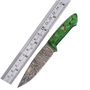 Couteau de chasse en acier Damas fait à la main de qualité supérieure taille personnalisée poignée confortable Skinner S53 lame en plastique OEM - Product Image 6