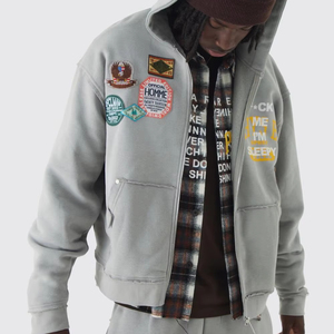 เสื้อฮู้ด500gsm ใส่ได้ทั้งชายและหญิงเสื้อฮู้ดผ้าคอตตอนปักโลโก้ได้ตามต้องการ - Product Image 1