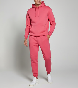 Survêtement d'hiver personnalisé avec broderie |   Ensemble à capuche pour homme en molleton 100% coton |   Vêtements de sport OEM - Product Image 1