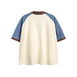 Polo décontracté de couleur contrastée avec chemise à manches courtes pour hommes personnalisation vente en gros en usine - Product Image 5