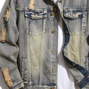 De Casual a Cool Chaquetas de mezclilla para hombres Desgastado Vintage Estilo duradero y versatilidad Dominar el aspecto Chaquetas de mezclilla para hombres - Product Image 1
