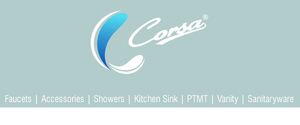 Corsa ชุดก๊อกน้ำทองเหลืองโครเมี่ยม