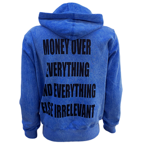 Sweat à capuche délavé unisexe avec logo personnalisé Pull vintage Sweat à capuche en coton Impression Sweats à capuche décontractés pour hommes - Product Image 2