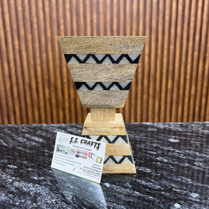 Quemador de incienso de madera de nácar asequible | Soporte Bakhoor de estilo árabe para uso en el hogar, oficina y restaurante - Product Image 4