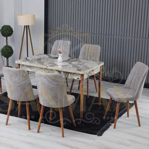 โต๊ะรับประทานอาหารพร้อมเก้าอี้4- 6ตัวโต๊ะไม้เนื้อแข็งขาเฟอร์นิเจอร์อัจฉริยะจากตุรกีเฟอร์นิเจอร์ทางเศรษฐกิจ - Product Image 1