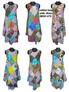 ชุดเดรสผ้าฝ้ายธรรมชาติ SK NOOR and SONS สำหรับผู้หญิง ดีไซน์สวยงาม หลายสี เป็นมิตรกับสิ่งแวดล้อม - Product Image 5